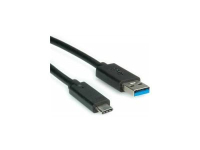 Cablu Date/ Incarcare usb Tip C, Active, 1m, negru, usb 2.0 tata la usb type-C foto