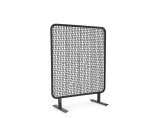 Cumpara ieftin Paravan decorativ otel negru, gri charcoal Babilo 120x50x150h