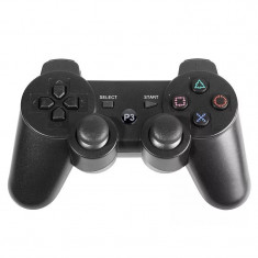 Controller cu fir compatibil PS3 DoubleShock, Negru foto