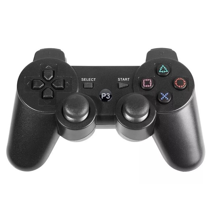 Controller wireless compatibil PS3 DoubleShock, Negru