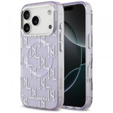 Husa MagSafe pentru Apple iPhone 17 Pro Max, Karl Lagerfeld, IML KL Monogram, Mov