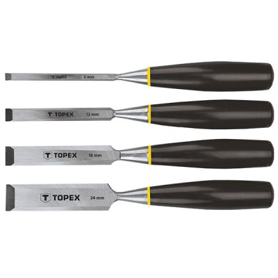 Set dalti pentru lemn 6mm, 12mm, 18mm, 24mm TOPEX 09A310 HardWork ToolsRange foto