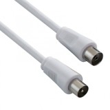 Cablu antena coaxial alb T-M 75 Ohm 2m, KTMF02