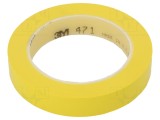 Bandă de marcare galbenă 33m x 19mm