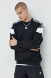 Adidas Originals bluza barbati, culoarea negru, cu imprimeu