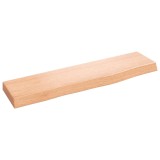 Cumpara ieftin Polita perete maro deschis 40x10x2 cm lemn masiv stejar tratat