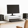 VidaXL Suport de monitor, alb, 54x22x15 cm, lemn prelucrat