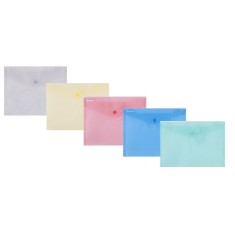 Mapa plastic cu capsa Donau A5 landscape set 10 buc 180 microni