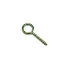 Set 300 carlige cu filet pentru lemn, metal, galben, ER102-1, inel &Oslash; exterior 15 mm, lungime totala 37 mm