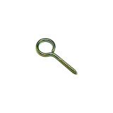 Cumpara ieftin Set 300 carlige cu filet pentru lemn, metal, galben, ER103-1, inel &Oslash; exterior 16 mm, lungime totala 38 mm