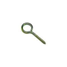 Set 400 carlige cu filet pentru lemn, metal, galben, ER101-1, inel &Oslash; exterior 12 mm, lungime totala 30 mm