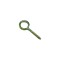Set 300 carlige cu filet pentru lemn, metal, galben, ER102-1, inel &Oslash; exterior 15 mm, lungime totala 37 mm