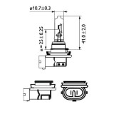 Bec Far H9 Pgj19-5 65W 12V Vision Philips 95361 12361C1