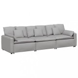 Canapea modulara cu perne, gri nor