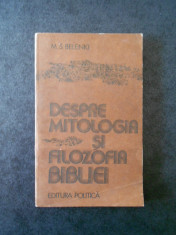 M. S. BELENKI - DESPRE MITOLOGIA SI FILOZOFIA BIBLIEI foto