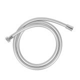 Furtun dus Leziter Strong PVC flexibil, 1.5m, argintiu, racord G1/2 cupru