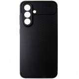 Husa spate Auto Focus aspect Carbon, silicon negru, pentru Samsung Galaxy A56 5G