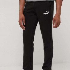 Puma pantaloni 586720 bărbați, culoarea negru, cu imprimeu 586720