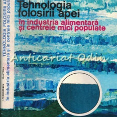 Tehnologia Folosirii Apei - I. Teodorescu, R. Antoniu
