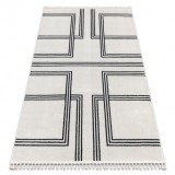 Covor AMOUR 53091C cremă - Geometric, linii modern, elegant, 196x290 cm