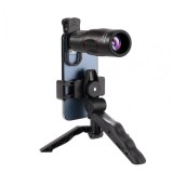 Obiectiv 18x, pentru telefon sau tableta, Universal, Negru