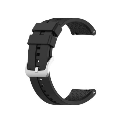Curea Bratara Edman pentru Huawei Watch GT Active, 22mm, Negru foto