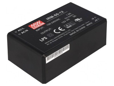 Convertor AC/DC 60W 12V 5A foto