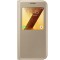 Husa de protectie Samsung S-View Cover Stand pentru Galaxy A5 (2017), Gold