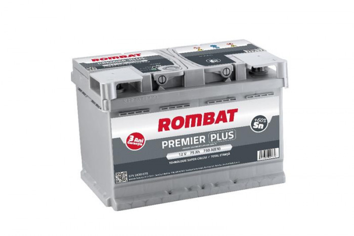 Acumulator Rombat 12V 75AH Premier Plus 29395 5752K30075ROM
