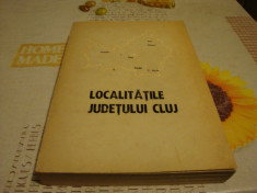 Localitatile Judetului Cluj - 1971 foto