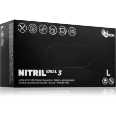 Espeon Nitril Ideal3 Black mănuși din nitril, fără pudră mărime L 100 buc