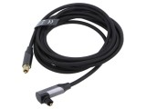 Cablu Toslink 3m cu mufă aurită negru