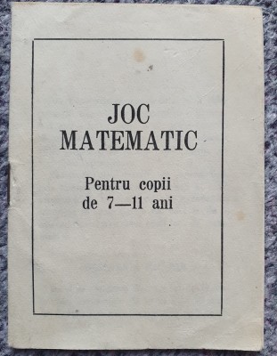 Joc matematic pentru copii 7-11 ani, Alexandru Dumitru, 16 pagini foto