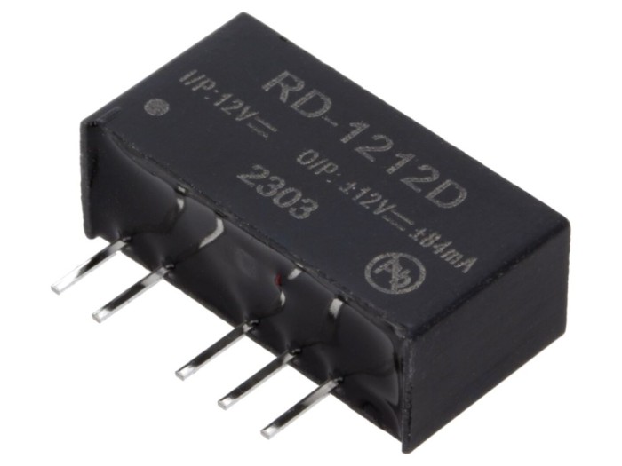 Convertor DC/DC 2W 12V/-12V