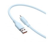 Cumpara ieftin Cablu de date Xiaomi 6A USB-A la USB Type-C Blue, 2m, incarcare rapida 120W, din silicon, 480Mbps