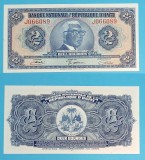 Haiti 2 Gourdes 1971 &#039;Papa Doc&#039; UNC serie: J066089 p#201