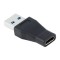 Adaptor USB tata la tip C mama, pentru telefon, laptop, negru