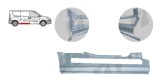 Prag Fiat Doblo (152/263), 01.2010-12.2014, partea dreapta, spate; metal galvanizat,