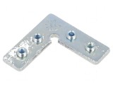 Conector 90&deg; oțel natural FRAME14