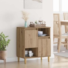 vidaXL Bufet stejar artizanal 35 x 60 x 70 cm Lemn compozit
