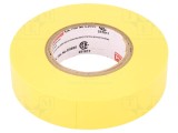 Bandă electroizolantă galbenă 19mm x 20m