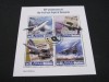 50 Ani de la Primul Zbor de Test Concorde, Avion Supersonic Legendar - Bloc Filatelic Maldive 2019, Aviatie, Stampilat