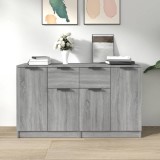 vidaXL Servante, 2 piese, sonoma gri, 60x30x70 cm, lemn prelucrat