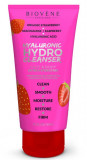 Gel de curatare cu acid hialuronic si capsuni Hydro Cleanser Ha+, 200ml, Biovene