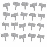 Cumpara ieftin Set 20 borduri decorative pentru gradina, imitatie piatra naturala, modulare, fixare in sol, 25 x 23 cm fiecare, gri