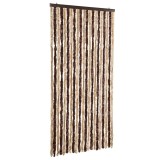 Cumpara ieftin Perdea pentru insecte, bej si maro deschis, 90x200 cm, chenille