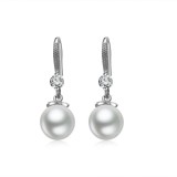 Cumpara ieftin Cercei argint 925, JW1111, model elegant cu perla, placati cu rodiu