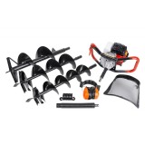Motoburghiu Pamant 5.7CP Euro-Craft GD570, 57.5cm3, Rezervor 1.2L + 3 Burghie(100/150/200mm) + Extensie 30cm