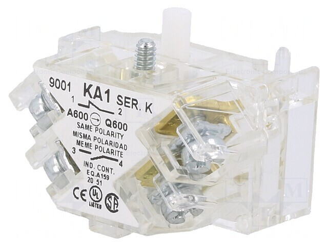 Element de contact 30mm 9001K Pini NC NO 9001KA1