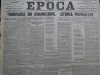 Ziarul Epoca, 27 Septembrie 1899; Razboiul contra burilor din Africa de Sud